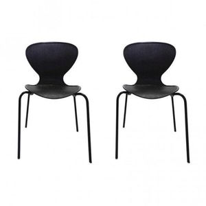 Conjunto 2 Cadeiras Flash Prima Design Preto