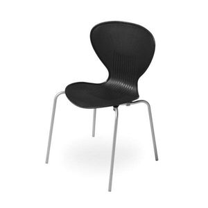 Cadeira Empilhável Flash Prima Design Preto