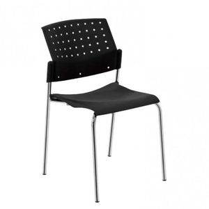 Cadeira Empilhável Movie Prima Design Preto