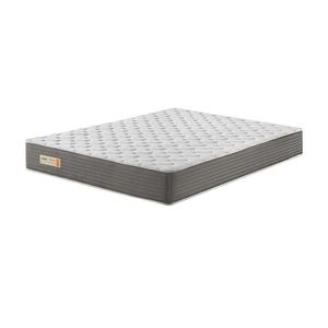 Colchão Casal Ecoline Espuma D45 Veludine 138x188x25cm Cinza/branco