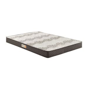 Colchão Casal Ecoline Espuma D45 Bordado 138x188x17cm Marrom/bege