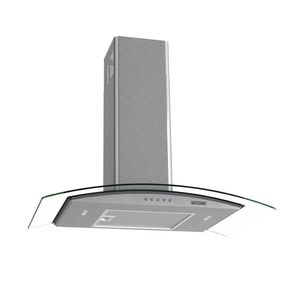 Coifa De Parede 75Cm Vidro Curvo Clean 127V Kromanox Fogatti Kromanox