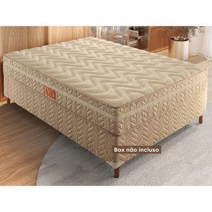 Colchão Casal Molas Ensacadas Júlia 28x138x188cm Rustico Bege/bege
