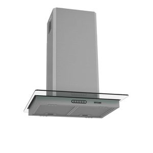 Coifa De Ilha Vidro Reto Inox 90Cm Fogatti 220V Inox