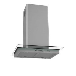 Coifa De Ilha Vidro Reto Inox 60Cm Fogatti 220V Inox