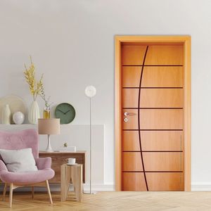 Folha De Porta 210X92Cm Semi Solida Modelo 185 Mapaf Marrom-Claro