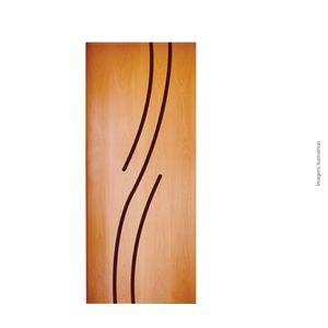 Folha De Porta 210X62Cm Tauari Hdf Frisada Mapaf Marrom