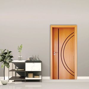 Folha De Porta 210X60Cm Tauari Hdf Frisada Mapaf Marrom
