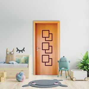 Folha De Porta 210X112Cm Tauari Hdf Frisada Mapaf Marrom