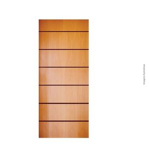 Folha De Porta 210X92Cm Semi Solida Modelo 180 Mapaf Marrom-Claro