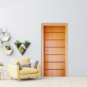 Folha De Porta 210X90Cm Semi Solida Modelo 180 Mapaf Marrom-Claro