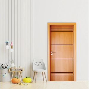 Folha De Porta 210X90Cm Semi Solida Modelo 184 Mapaf Marrom-Claro