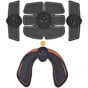 Kit Ems Tonificador Muscular Elétrico Abdominal + Bumbum Glúteos 4 Em 1