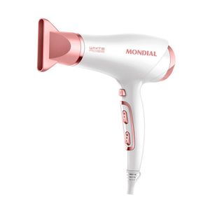 Secador De Cabelo Mondial Scn-50 2000w Branco Com Rosa 110v Branco Com Rosa 110v