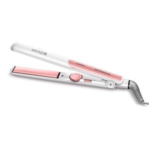 Prancha Alisadora De Cabelo Mondial P-50 45w Branco Com Rosa Bivolt Branco Com Rosa Bivolt