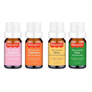 Kit De óleos Essenciais - 4 óleos De 5ml - Hc578 Multicolor