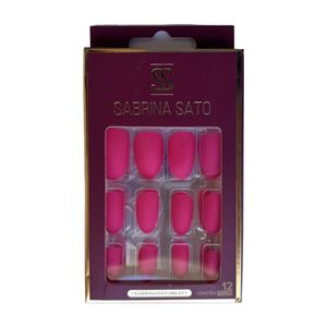 Sabrina Sato Unhas Postiças Autocolantes Pink Ss2192-3 Com 12