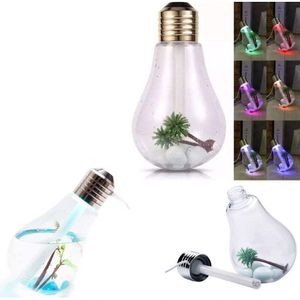 Lampada Umidificador Climatizador De Ar Difusor Aromas Ultrassonico Purificador Led Portátil 400Ml