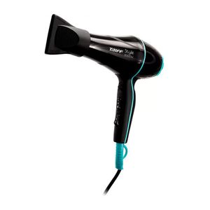 Secador De Cabelo Style 2 Velocidades 3 Temperaturas 2000w Taiff Preto Com Azul 110v