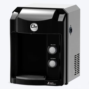 Purificador De Água Alcalina Ionizada Gelada Health Energy Preto 127V - Top Life
