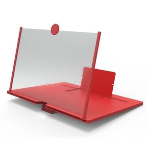 Tela Lupa Amplificadora De Imagem 3D Dobravel Celular Alta Definição Tela - Vermelho