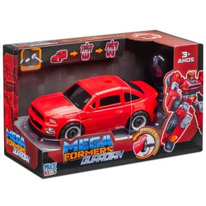 Carrinho Transformável Megaformers Guardian Corrida Vermelho