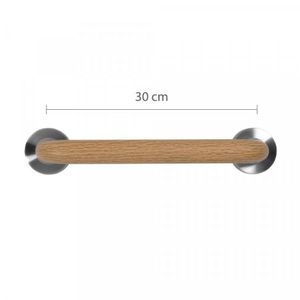 Barra de Apoio 30cm Inox Astra Amadeirada