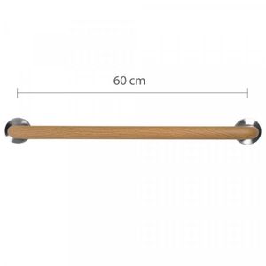 Barra de Apoio 60cm Inox Astra Amadeirada