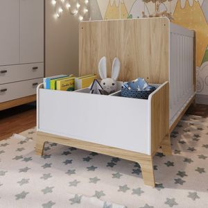 Caixa Brinquedos E Livros Linha Favo Mel Itapuã Branco