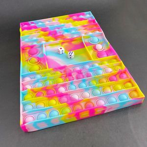 Tabuleiro Big Pop It Challenge Jogo Anti Stress Tie Dye