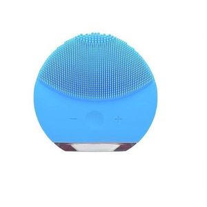 Massageador Facial E Esponja Elétrica Azul