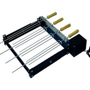 Kit Giratório Baixo para Churrasqueira com 5 Espetos Bivolt