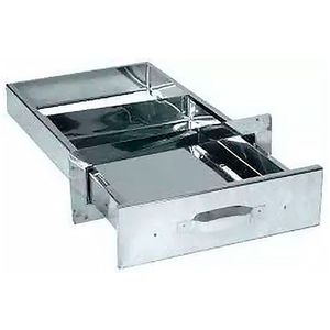 Gaveta Cinzeiro Aço Inox Churrasqueira Alvenaria 47X31X4,5Cm