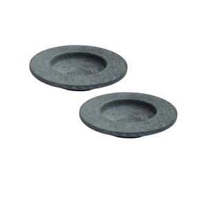 Kit 2 Pratos Risoto Massa Chapéu Invertido Pedra Sabão 26cm
