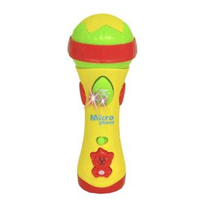 Microfone Com Sons Amarelo Com 12 Tons Musicais - 5650