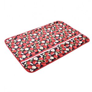 Capa Para Fogão De 06 Bocas 82cm X 57cm Tecido Misto Maçã