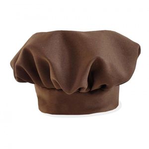 Chapéu De Cozinheiro 30cm X 15cm Liso Tecido Oxford Tabaco