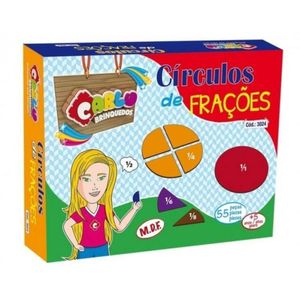 Frações - Círculos De Frações Em M.d.f. 55 Peças