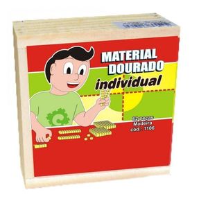 Material Dourado Individual 62 Pc Em M.d.f.