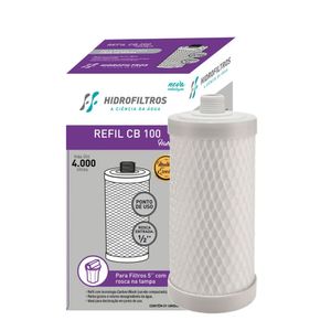 Refil Filtro Cb 100 - 5´´ Com Rosca 1/2 Hidrofiltros