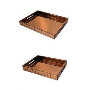 Conjunto de 2 Bandejas de Espelhos