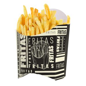 Caixa Batata Frita Black P com 50
