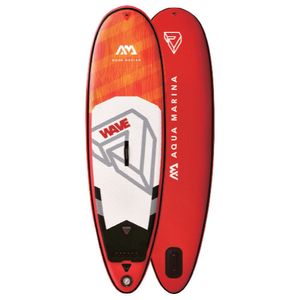 Prancha Surf Inflável Wave Aqua Marina 2.65m/10cm Com Leash