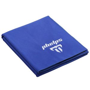 Toalha Natação Microfibra 140x75cm Phelps Azul