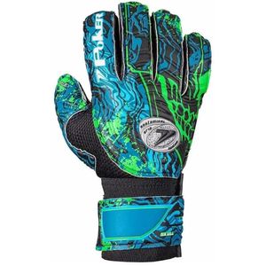 Luva Futebol Campo Skull Multiterreno Poker Azul/verde Tam09