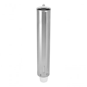 Suporte Porta Copos Descartáveis Inox Água 200Ml Dispenser