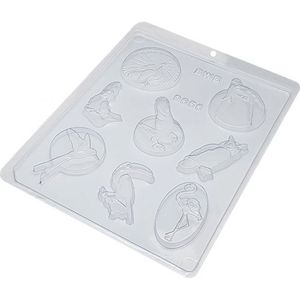Forma Simp Trad- Aves 9656 Pássaros Flamingo Tucano Coruja Pomba Caturrita