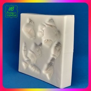 Molde Silicone Personagens Bela e A Fera Bule Castiçal