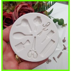 Molde De Silicone Cabelereira (Salão De Beleza)