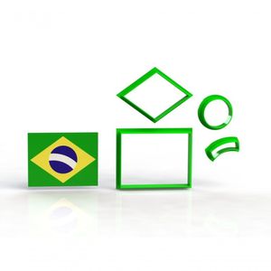 Bandeira Do Brasil Tamanho 7 Cm